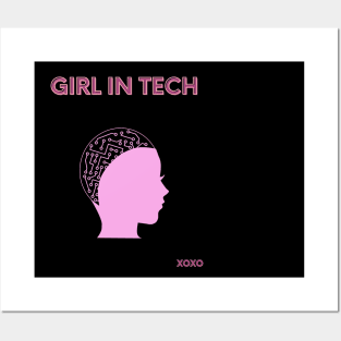 Girl in tech Posters and Art